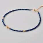 Lapis Lazuli Diamond Cut Anklet