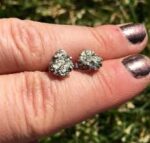 Raw Pyrite Studs| innerhealingwithpooja