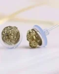 Raw Pyrite Studs| innerhealingwithpooja