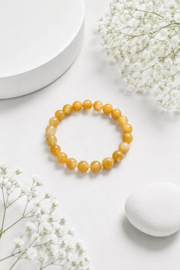 Meena Rashi (Pisces) Zodiac Crystal – Yellow Aventurine Bracelet (Wisdom, Prosperity, Good Luck)