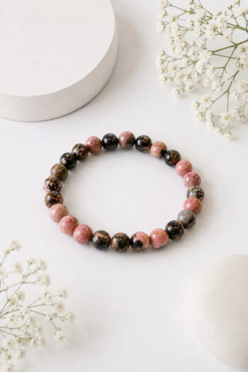 Rhodonite Stone Bracelet (Love, Communication, Emotional Healing)