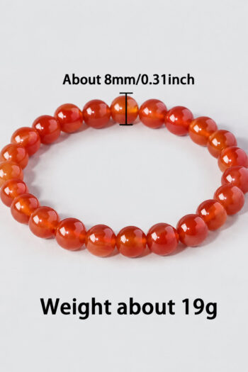 1. Mesha Rashi Crystal | Aries Zodiac Sign Crystal |Carnelian Bracelet