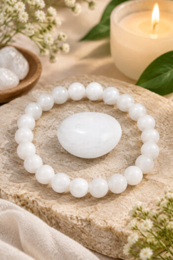 4. Karka Rashi Crystal | Cancer Zodiac Sign Crystal | Moonstone Bracelet