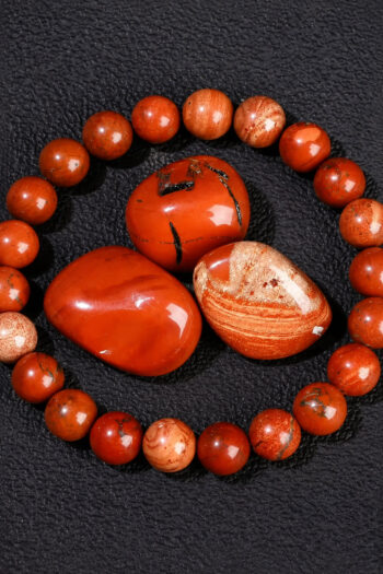 8. Vrishchika Rashi Crystal | Scorpio Zodiac Sign Crystal |Red Jasper Bracelet